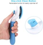 Depets Self Cleaning Slicker Brush, Dog Cat Bunny Pet Grooming Shedding Brush - ... - Image 4