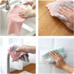 12 Pack Kitchen Towels Quick Dry Washcloths, Coral Velvet Dishtowels Multipurpos... - Image 5