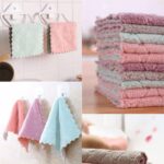 12 Pack Kitchen Towels Quick Dry Washcloths, Coral Velvet Dishtowels Multipurpos... - Image 7