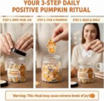 Positive Pumpkin Jar with 60 Daily Affirmation Cards, Emotional Support Pumpkin,... - Image 3