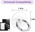 4 Pack Jsoerpay Cell Phone Ring Holder, Transparent Ring Holder 360°Rotation Fin... - Image 5