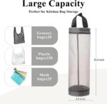 TOGETRUE Plastic Bag Holder, Mesh Grocery Bag Holder Hanging Storage Bag Dispens... - Image 5