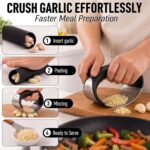 Zulay Kitchen Stainless Steel Garlic Press Rocker Set - Premium Garlic Mincer Ga... - Image 6