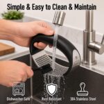 Zulay Kitchen Stainless Steel Garlic Press Rocker Set - Premium Garlic Mincer Ga... - Image 8