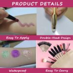 SAUBZEAN Light Gold Eyeshadow Stick Makeup, Waterproof Hypoallergenic Long Lasti... - Image 6