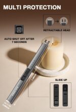 Electric Candle Lighter USB Rechargeable Plasma Arc Windproof Flameless with Saf... - Image 5