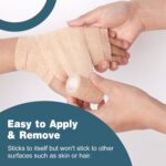 AZEN 8 Pack Self Adhesive Bandage Wrap, Elastic Cohesive Bandage Wrap, Skin Colo... - Image 5