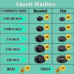 XBVV 37 Size 1075 Pcs Faucet Washers & O-Rings Kit & Plumbing Gasket 3-in-1 Home... - Image 3