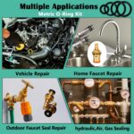 XBVV 37 Size 1075 Pcs Faucet Washers & O-Rings Kit & Plumbing Gasket 3-in-1 Home... - Image 6