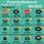 XBVV 37 Size 1075 Pcs Faucet Washers & O-Rings Kit & Plumbing Gasket 3-in-1 Home... - Image 7