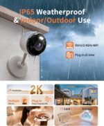 2K Cameras for Home Security, 5G & 2.4G WiFi Security Camera Indoor Outdoor for ... - Image 3