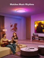 Govee Smart Ceiling Light, RGBIC LED Ceiling Light Fixture, 2400LM Flush Mount L... - Image 6