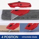 WORKPRO Premium Utility Knife, Retractable All Metal Heavy Duty Box Cutter, Quic... - Image 6