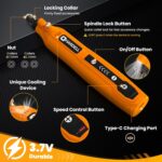 HARDELL Mini Cordless Rotary Tool, 5-Speed and USB Charging Rotary Tool Kit with... - Image 3