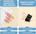 Mr. Pen- Paper Clips and Binder Clips Set, 440 pcs, Colorful Binders & Paperclip... - Image 4