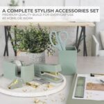 Aesthetic Desk Accessories Set - A Complete Desktop Organizer Set For Women Enha... - Image 4