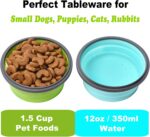 Collapsible Dog Bowls with Lids, 2 Pack Travel Dog Bowls for Small Size Dogs, Si... - Image 4