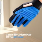 NVNAN Pet Hair Removal Glove for Dogs & Cats, 2-in-1 Deshedding Brush & Massage ... - Image 3