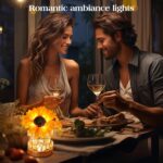 AMWGIMI Sunflowers Flower Lamp,Rechargeable Cordless Touch Table Lamp,3-Colour I... - Image 6