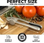 Zulay Kitchen Premium Garlic Press Set - Rust Proof Professional Garlic Mincer T... - Image 3