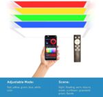 4 Pack 2X4 FT LED RGBW 5000K Multicolor Flat Panel, Light Remote & App Controlle... - Image 4
