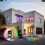 4 Pack 2X4 FT LED RGBW 5000K Multicolor Flat Panel, Light Remote & App Controlle... - Image 5