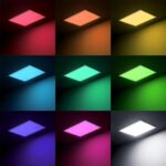 4 Pack 2X4 FT LED RGBW 5000K Multicolor Flat Panel, Light Remote & App Controlle... - Image 8
