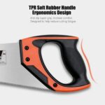 14 Inch Hand Saw, Heavy Duty Wood Saw with Ergonomical Handle Rust-proof Handsaw... - Image 5