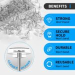 150 PCS Clear Push Pins Tacks Count in Reusable Box for Bulletin Boards and Wall... - Image 3