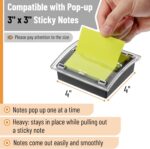 Mr. Pen Pop Up Sticky Note Dispenser, 3" x 3", Black, Sticky Note Dispenser, Sti... - Image 4