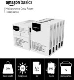 Amazon Basics Multipurpose Copy Printer Paper, 20 lb, 8.5 x 11 Inches, 5 Reams (... - Image 4