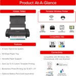 Canon PIXMA TR160 Wireless Portable Printer, 50-Sheet Paper Tray and 1.44" Displ... - Image 4
