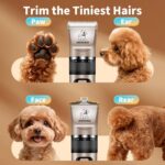 Dog Clippers for Grooming,Dog Grooming Kit for Heavy Thick Hair&Coats/Low Noise ... - Image 5