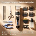 Dog Clippers for Grooming,Dog Grooming Kit for Heavy Thick Hair&Coats/Low Noise ... - Image 8