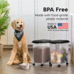 IRIS USA Dog Food Storage Container, 2 Pack, Up to 30 lbs Each, Airtight Seal fo... - Image 9