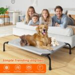 Simple Trending Raised Dog Bed for Large Dogs, Waterproof XL Dog Cot, Outdoor Co... - Image 3