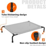 Simple Trending Raised Dog Bed for Large Dogs, Waterproof XL Dog Cot, Outdoor Co... - Image 6