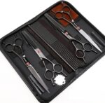 Dog Grooming Scissors Kit, Professional 6 in 1 Pet Scissors Sharp Shears Set - S... - Image 9