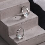 Generic Hoop Ear Pendant Earrings Charms for Women, Hypoallergenic Cubic Zircon ... - Image 3
