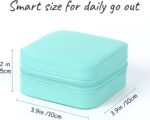 MFXIP Travel Jewelry Case Small Jewelry Box Jewelry Organizer Storage Case Porta... - Image 4