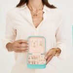 MFXIP Travel Jewelry Case Small Jewelry Box Jewelry Organizer Storage Case Porta... - Image 5
