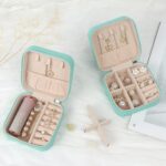 MFXIP Travel Jewelry Case Small Jewelry Box Jewelry Organizer Storage Case Porta... - Image 6