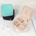 MFXIP Travel Jewelry Case Small Jewelry Box Jewelry Organizer Storage Case Porta... - Image 8