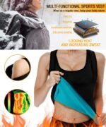 NonEcho Women Neoprene Sweat Vest for Women Sauna Suit Hot Sweat Waist Trainer V... - Image 3