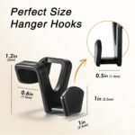 HOUSE DAY Space Saving Hanger Hooks 60 Pack, Black Clothes Hanger Connector Hook... - Image 8