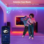 Leeleberd Led Lights for Bedroom 100 ft (2 Rolls of 50ft) Music Sync Color Chang... - Image 5