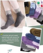 Velice Wool Socks for Women Merino Wool Boot Hiking Thick Thermal Warm Winter Cr... - Image 7