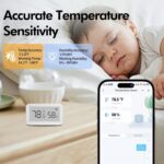 eMylo Smart WiFi Thermometer Hygrometer, Indoor Wireless Temperature Humidity Se... - Image 5