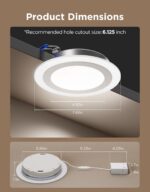 Govee Smart Recessed Lighting 6 Inch, Matter RGBIC LED Recessed Light Work with ... - Image 3