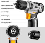 DEKOPRO Tool Set：Tool Kit with 8V Cordless Drill,Tool Box with Drill,Hand Drill ... - Image 5